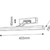 Rabalux 3907 Picture slim LED Moderní nástěnní svítidlo | Přírodní bílá | 8W | Chrom | Kov