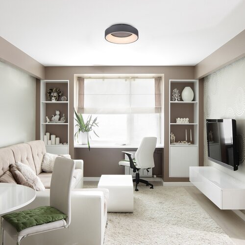 Rabalux 3928 Adeline LED Stropní svítidlo s ovladačem | Variabilní | Stmívatelné | 24W | Bílá | Šedá