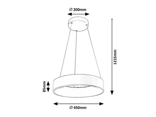 Rabalux 3929 Adeline LED Moderní stropní svítidlo | Variabilní | Stmívatelné | 24W | Bílá | Šedá