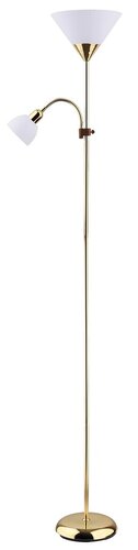 Rabalux 4060 Action Stojací lampa | E27 | Barevný kov | Bílá | Zlatá