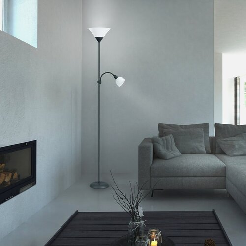 Rabalux 4062 Action Stojací lampa | E27 | Bílá | Černá