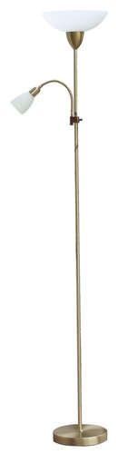 Rabalux 4068 Diana Klasická stojací lampa | E27 | Barevný kov | Bílá | Bronz