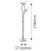Rabalux 4078 Gamma Stmívatelná stojací lampa | R7S | Teplá bílá | Stmívatelné | Barevný kov | Bronz