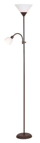 Rabalux 4188 Action Stojací lampa | E27 | Bílá | Hnědá