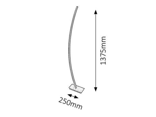Rabalux 4490 Addison LED Moderní stojací lampa | Teplá bílá | 28W | Kov