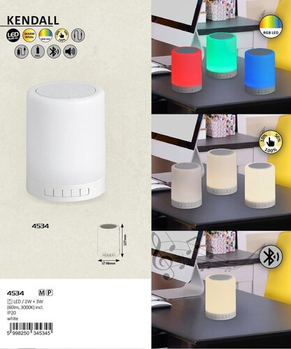 Rabalux 4534 Kendall Smart LED Stropní svítidlo | RGB | Teplá bílá | 2W | Bílá