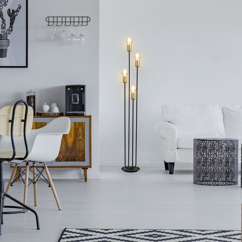 Rabalux 4561 Lanny Stojací lampa | E27 | Černá
