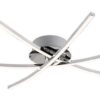 Rabalux 4606 Cyclone LED Moderní stropní svítidlo | Přírodní bílá | 21W | Bílá | Chrom | Kov