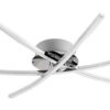 Rabalux 4606 Cyclone LED Moderní stropní svítidlo | Přírodní bílá | 21W | Bílá | Chrom | Kov