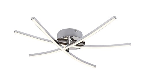 Rabalux 4606 Cyclone LED Moderní stropní svítidlo | Přírodní bílá | 21W | Bílá | Chrom | Kov