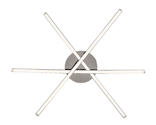 Rabalux 4606 Cyclone LED Moderní stropní svítidlo | Přírodní bílá | 21W | Bílá | Chrom | Kov