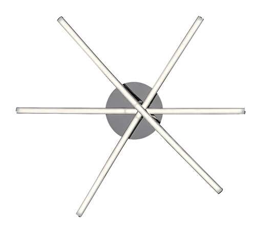 Rabalux 4606 Cyclone LED Moderní stropní svítidlo | Přírodní bílá | 21W | Bílá | Chrom | Kov