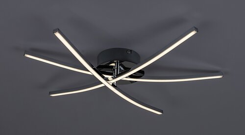 Rabalux 4606 Cyclone LED Moderní stropní svítidlo | Přírodní bílá | 21W | Bílá | Chrom | Kov