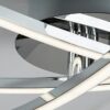 Rabalux 4606 Cyclone LED Moderní stropní svítidlo | Přírodní bílá | 21W | Bílá | Chrom | Kov