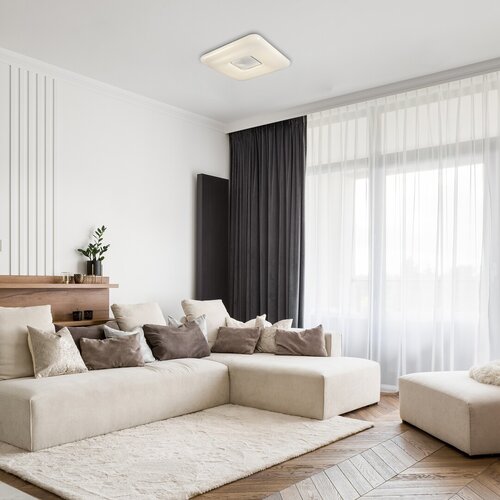 Rabalux 4634 Tayla LED Stropní svítidlo s ovladačem | Variabilní | Stmívatelné | 7,2W | Bílá | Chrom | Kov