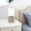 Rabalux 4930 Orlando Lampička s textilním stínidlem | E14 | Hnědá