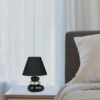 Rabalux 4950 Salem Lampička s textilním stínidlem | E14 | Černá