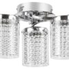 Rabalux 5042 Astrella LED Moderní stropní svítidlo | Přírodní bílá | 18W | Chrom | Kov