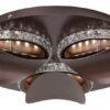 Rabalux 5050 Capriana LED Moderní stropní svítidlo | Přírodní bílá | Stmívatelné | 18W | Hnědá