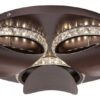Rabalux 5050 Capriana LED Moderní stropní svítidlo | Přírodní bílá | Stmívatelné | 18W | Hnědá