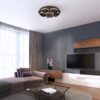 Rabalux 5051 Capriana LED Moderní stropní svítidlo | Přírodní bílá | Stmívatelné | 36W | Hnědá