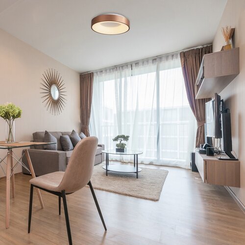 Rabalux 5052 Carmella LED Moderní stropní svítidlo | Přírodní bílá | 30W | Barevný kov | Bílá | Zlatá