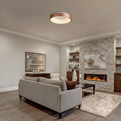 Rabalux 5053 Carmella LED Moderní stropní svítidlo | Přírodní bílá | 50W | Barevný kov | Bílá | Zlatá