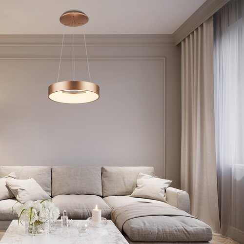 Rabalux 5054 Carmella LED Moderní stropní svítidlo | Přírodní bílá | 50W | Barevný kov | Bílá | Zlatá