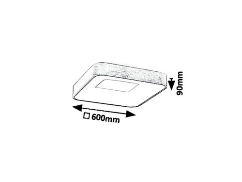 Rabalux 5057 Carmella LED Moderní stropní svítidlo | Přírodní bílá | 50W | Barevný kov | Bílá | Zlatá