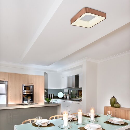 Rabalux 5057 Carmella LED Moderní stropní svítidlo | Přírodní bílá | 50W | Barevný kov | Bílá | Zlatá