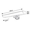 Rabalux 5062 Evron LED Vnitřní osvětlení | Přírodní bílá | 5W | Bílá | Chrom | Kov