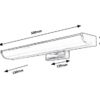 Rabalux 5063 Evron LED Vnitřní osvětlení | Přírodní bílá | 75W | Bílá | Chrom | Kov