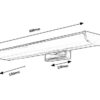 Rabalux 5064 Evron LED Vnitřní osvětlení | Přírodní bílá | 13,5W | Bílá | Chrom | Kov