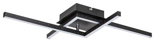 Rabalux 5267 Casimir LED Moderní stropní svítidlo | Přírodní bílá | 23W | Bílá | Černá