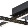 Rabalux 5267 Casimir LED Moderní stropní svítidlo | Přírodní bílá | 23W | Bílá | Černá