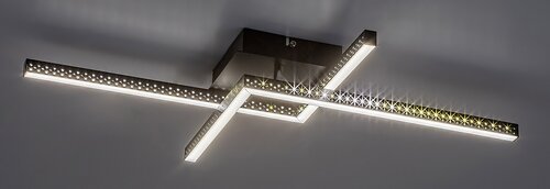 Rabalux 5267 Casimir LED Moderní stropní svítidlo | Přírodní bílá | 23W | Bílá | Černá