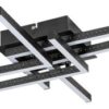 Rabalux 5268 Casimir LED Moderní stropní svítidlo | Přírodní bílá | 35W | Bílá | Černá