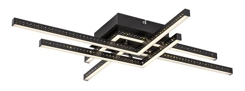 Rabalux 5268 Casimir LED Moderní stropní svítidlo | Přírodní bílá | 35W | Bílá | Černá