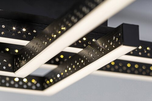 Rabalux 5268 Casimir LED Moderní stropní svítidlo | Přírodní bílá | 35W | Bílá | Černá