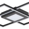 Rabalux 5269 Casimir LED Moderní stropní svítidlo | Přírodní bílá | 40W | Bílá | Černá