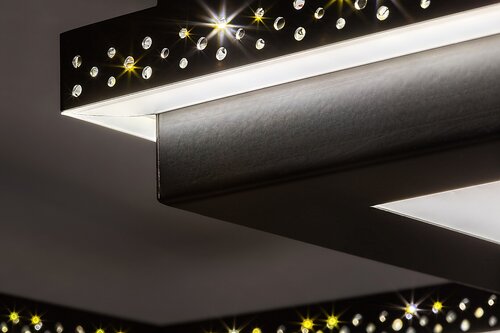 Rabalux 5269 Casimir LED Moderní stropní svítidlo | Přírodní bílá | 40W | Bílá | Černá