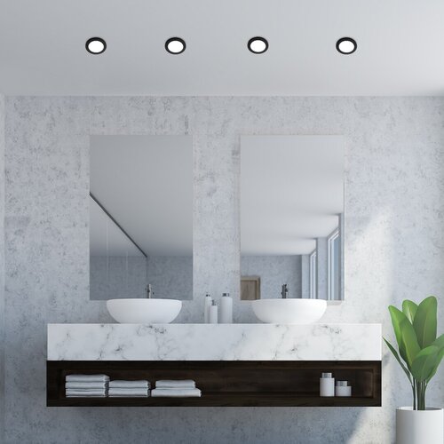 Rabalux 5274 Coco LED Přisazené stropní svítidlo | Přírodní bílá | 3W | Bílá | Černá