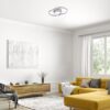 Rabalux 5290 Sirius LED Moderní stropní svítidlo | Přírodní bílá | 30W | Bílá | Chrom | Kov