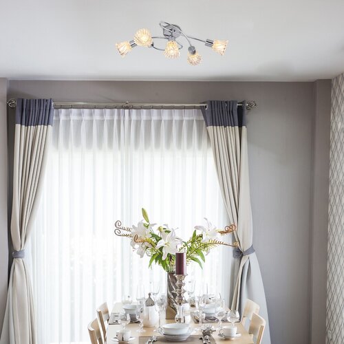 Rabalux 5304 Hestia Klasická stropnice | E14 | Chrom | Kov