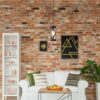 Rabalux 5338 Oberon Skleněný lustr | E14 | Hnědá