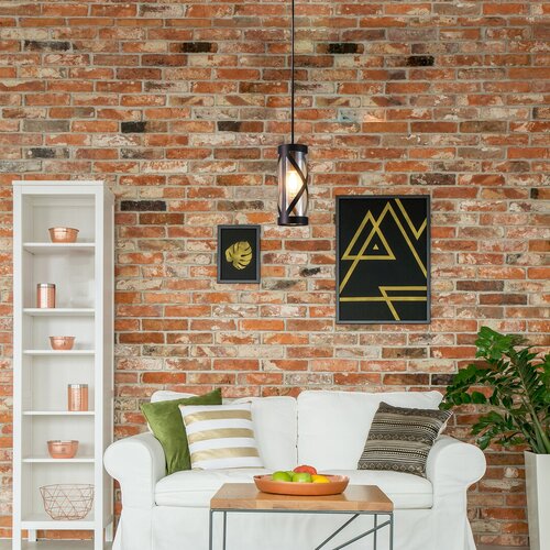Rabalux 5338 Oberon Skleněný lustr | E14 | Hnědá