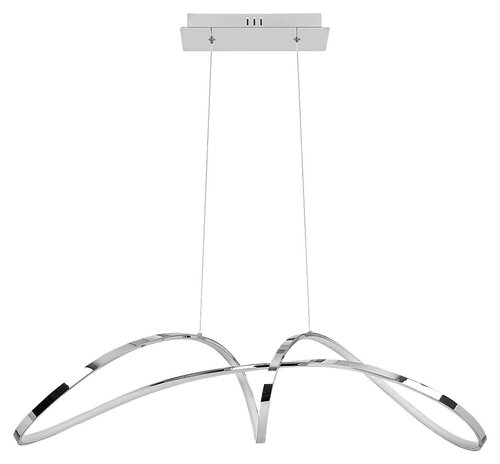 Rabalux 5358 Aisha LED Moderní stropní svítidlo | Přírodní bílá | 38W | Bílá | Chrom | Kov