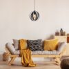 Rabalux 5360 Cortado Lustr | E27 | Černá