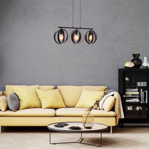 Rabalux 5361 Cortado Lustr | E27 | Černá