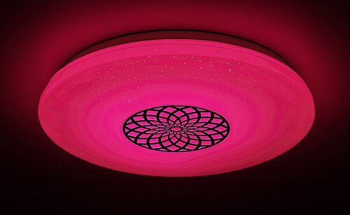 Rabalux 5364 Ophelia Smart LED Stropní svítidlo | RGB | Variabilní | Stmívatelné | 24W | Bílá | Chrom | Kov